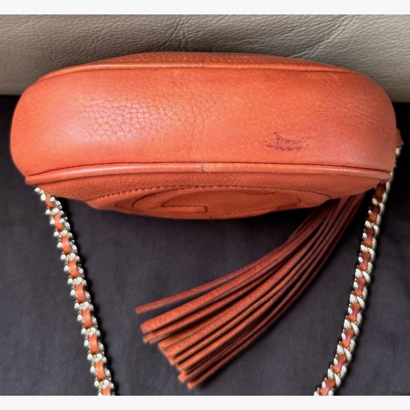 Certified Authentic Gucci Soho Nubuck Tassel Chain Mini Crossbody Bag with COA - Picture 5 of 15